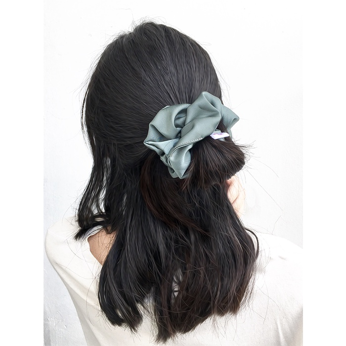 LAYLA - Dây chun buộc tóc Lụa nhật Scrunchies Handmade