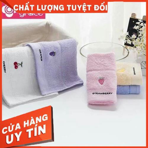 Set 5 khăn mặt hoa quả cotton