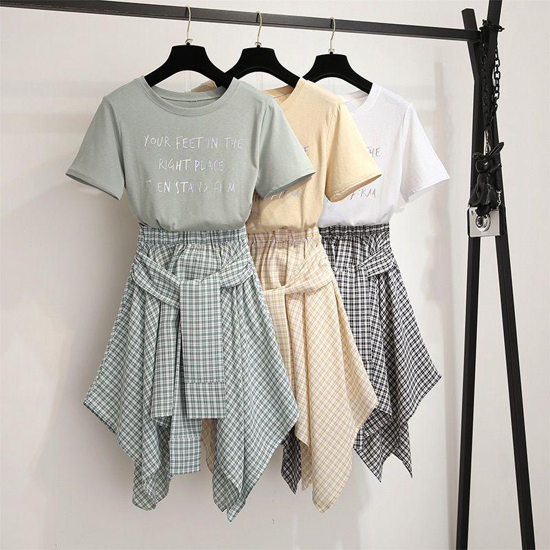 Trang phục áo và chân váy cá tính thời trang mùa hè cho nữ