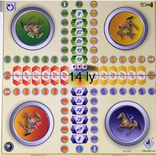 Cờ cá ngựa lớn và 3 xí ngầu 14 ly