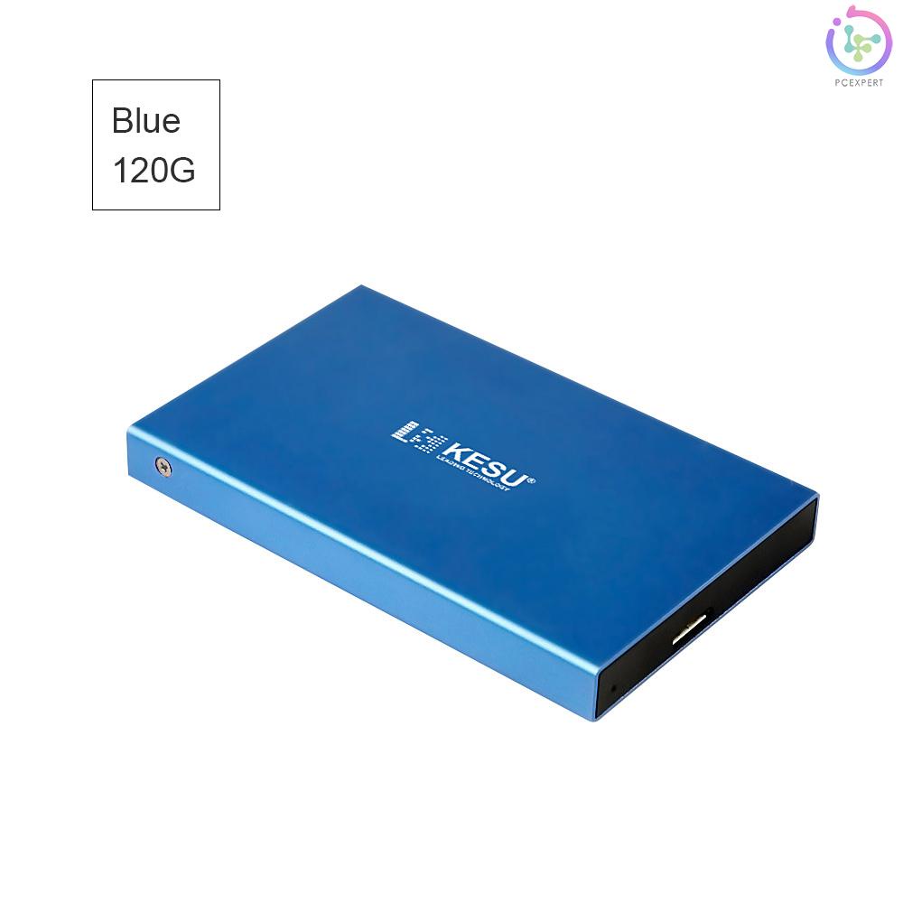 Portable External Hard Drive USB 3.0 HDD External HD Hard Disk for PC/Mac Blue 120G
