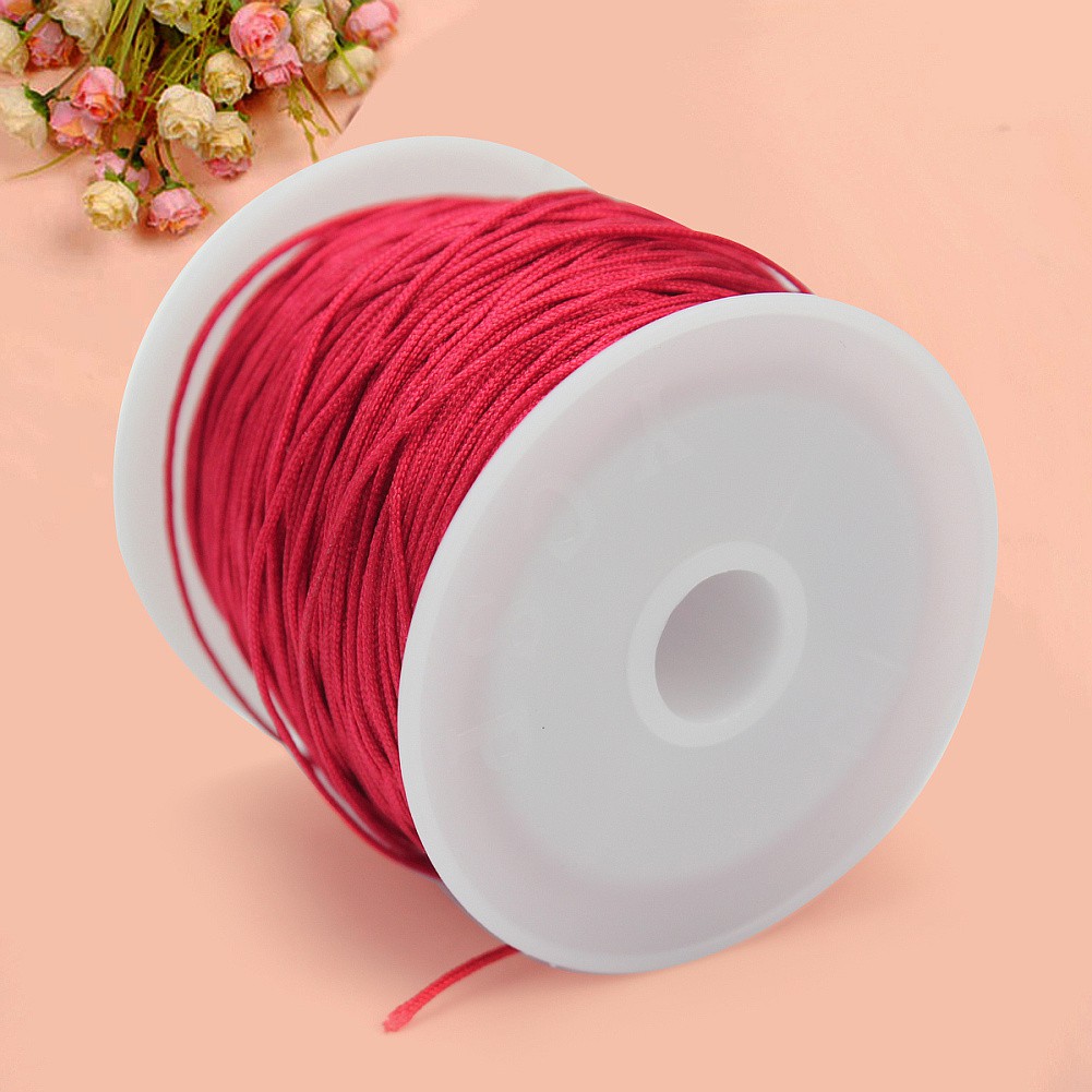 Cuộn dây sợi nylon màu đỏ chuyên dùng thắt nút phong cách Trung quốc dài 40m