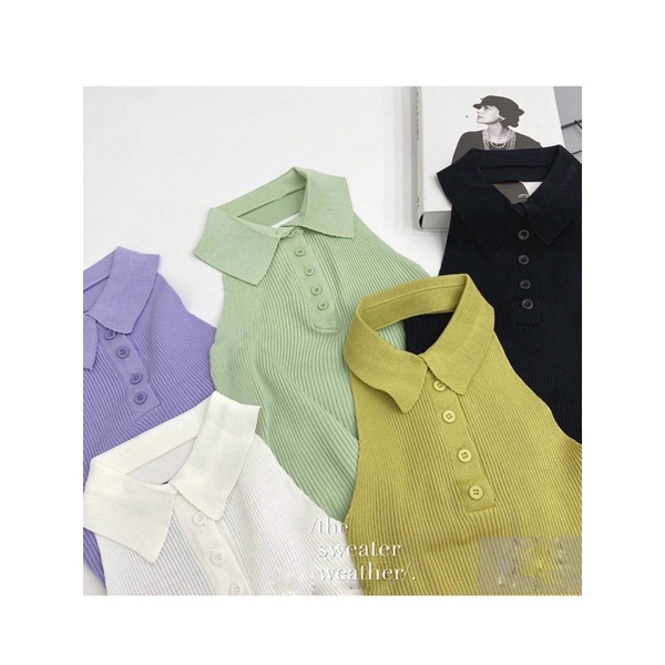 [Mã SKAMCLU7 giảm 10% tối đa 50K đơn 0Đ] Áo ba lỗ cổ polo ( Ảnh thật ) | BigBuy360 - bigbuy360.vn