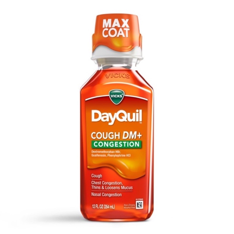 Siro Vicks DayQuil Cough DM + Congestion 354ML