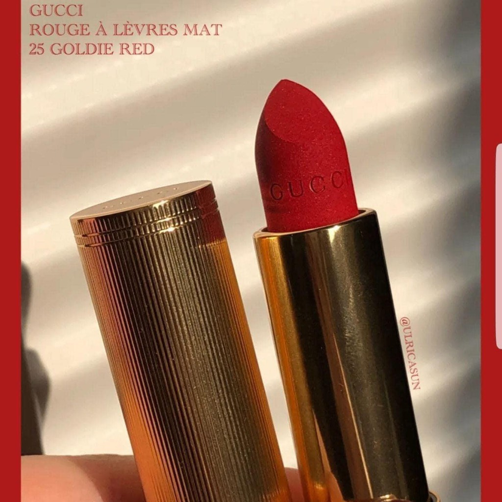 son Gucci Matte màu 25 GOLDIE RED