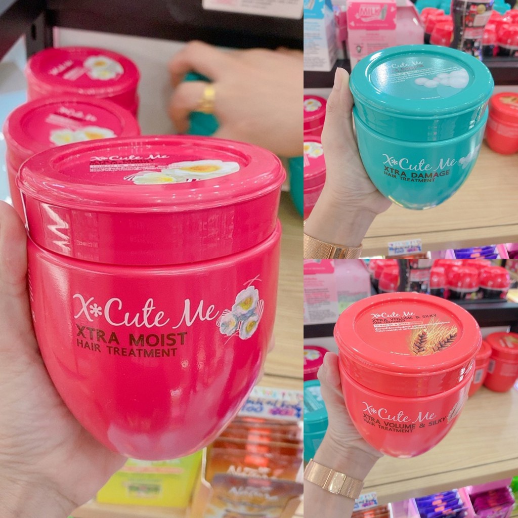 Dầu xã và ủ tóc x-cute me xtra daamage harir treatmet