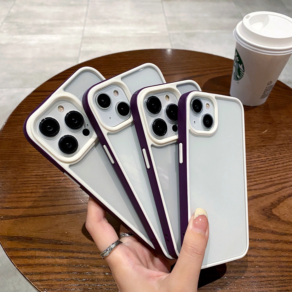Ốp Điện Thoại Trong Suốt Chống Sốc Nhiều Màu Sắc Cho iPhone 14 Pro MAX 14 Plus 14 Pro