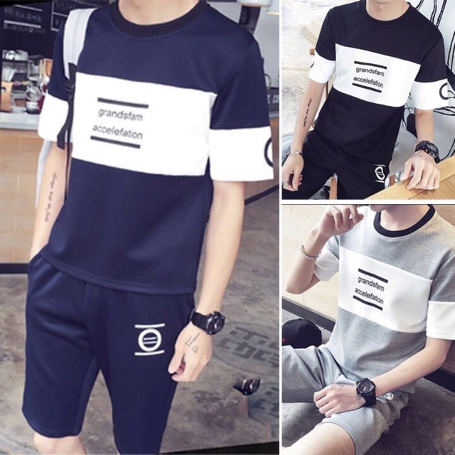 Sét thể thao 2 màu đen, trắng | BigBuy360 - bigbuy360.vn