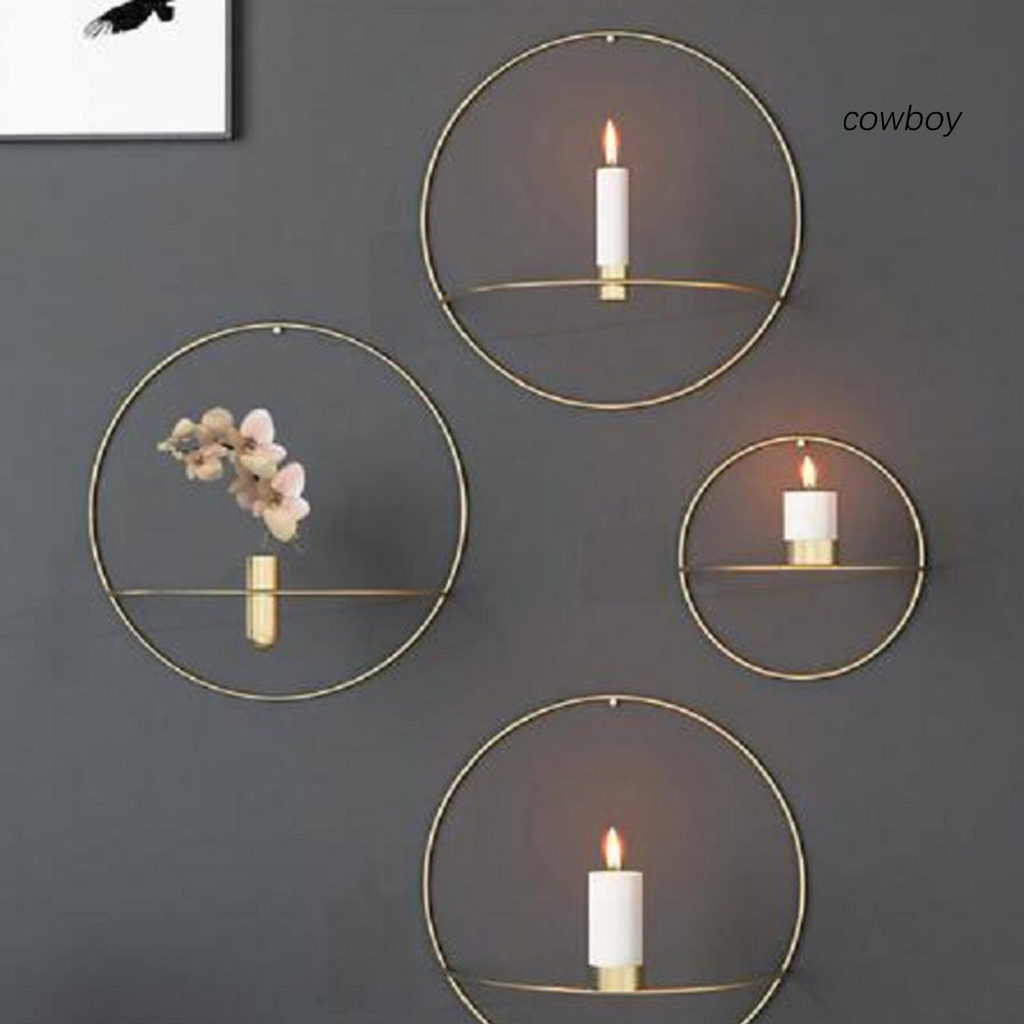 COB|Candle Holder Geometric Nordic Minimalist Style Golden Color Tea Light for Home