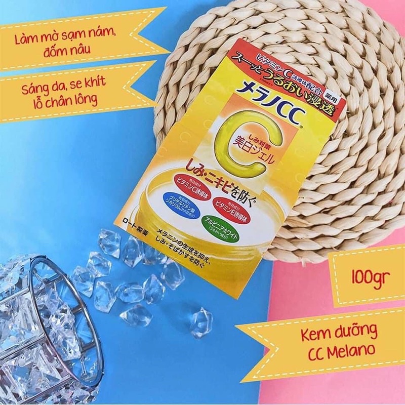 [Hàng _ Nhật_ Chuẩn] Kem dưỡng trắng da ngừa thâm mụn Melano CC Brightening Gel 100G | BigBuy360 - bigbuy360.vn