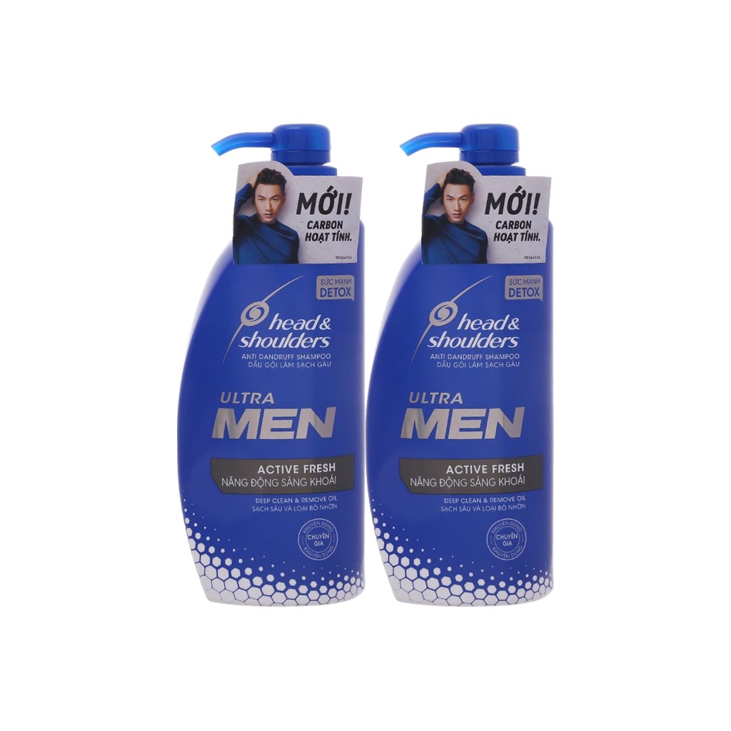 Dầu gội sạch gàu sảng khoái Head and Shoulder Ultra Men Active Fresh 650ml