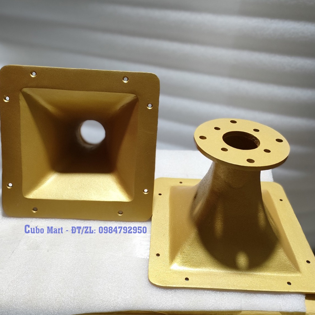 Họng Kèn Nhôm Bích Bắt ốc Loa Treble Kèn, KT Mặt  22.5x22.5cm, Lắp Củ Treble  450, 750, 850 - Cubo Mart