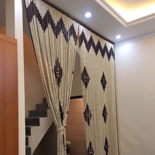 Mành hạt gỗ, mành trang trí (hạt dày đẹp)