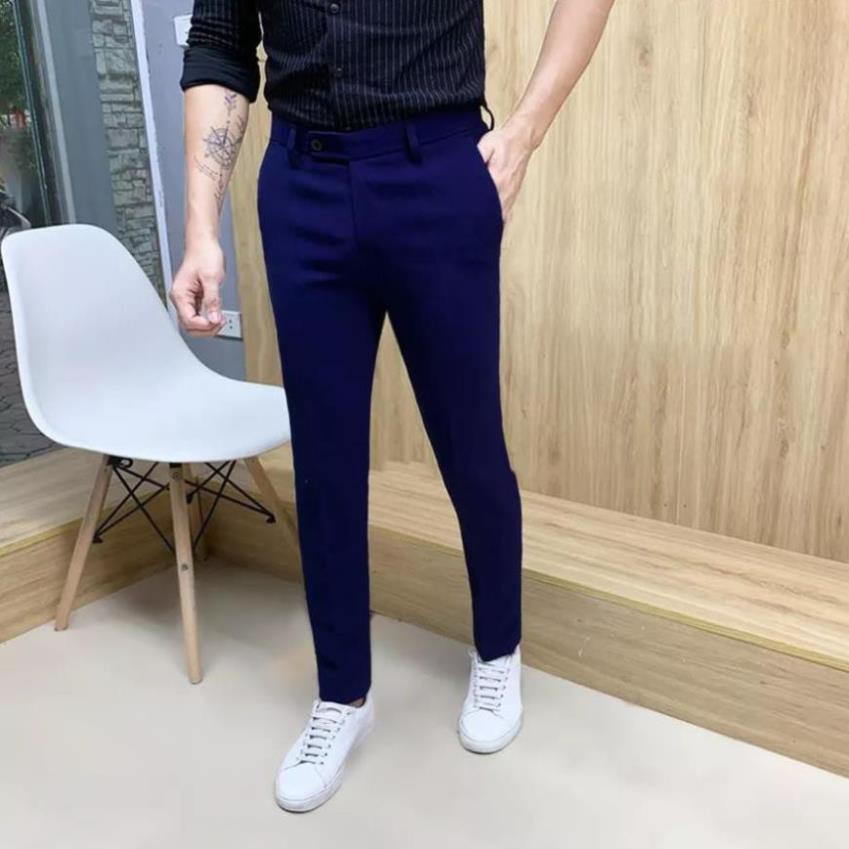 (VIDEO THẬT ) Quần Âu Nam Ikemen Côn Ống Dáng Ôm Vải Co Giãn Nhẹ QA01 | BigBuy360 - bigbuy360.vn