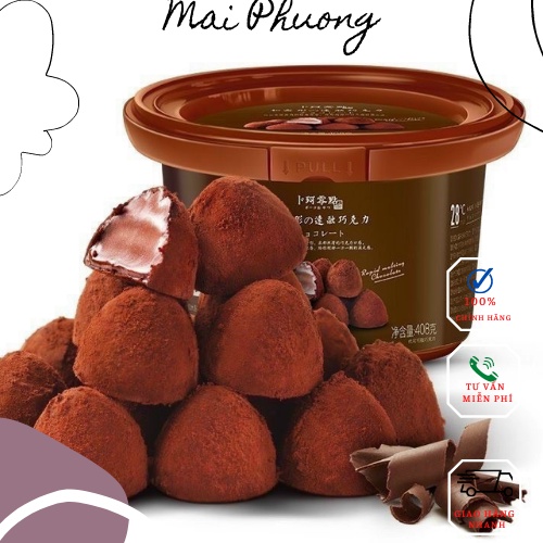 Nama chocolate tươi Nhật hộp 408g siêu nhiều, date dài