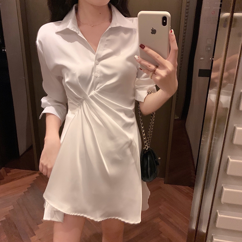 Đầm chiffon trắng ôm eo thời trang cho nữ | BigBuy360 - bigbuy360.vn