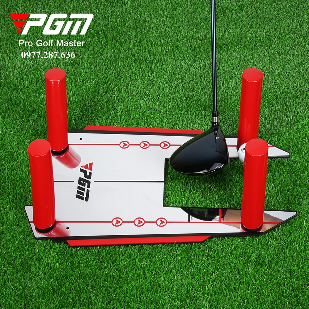 Gương tập Putt Swing golf dụng cụ tập golf tai nhà ngoài trời tiện lợi GM002