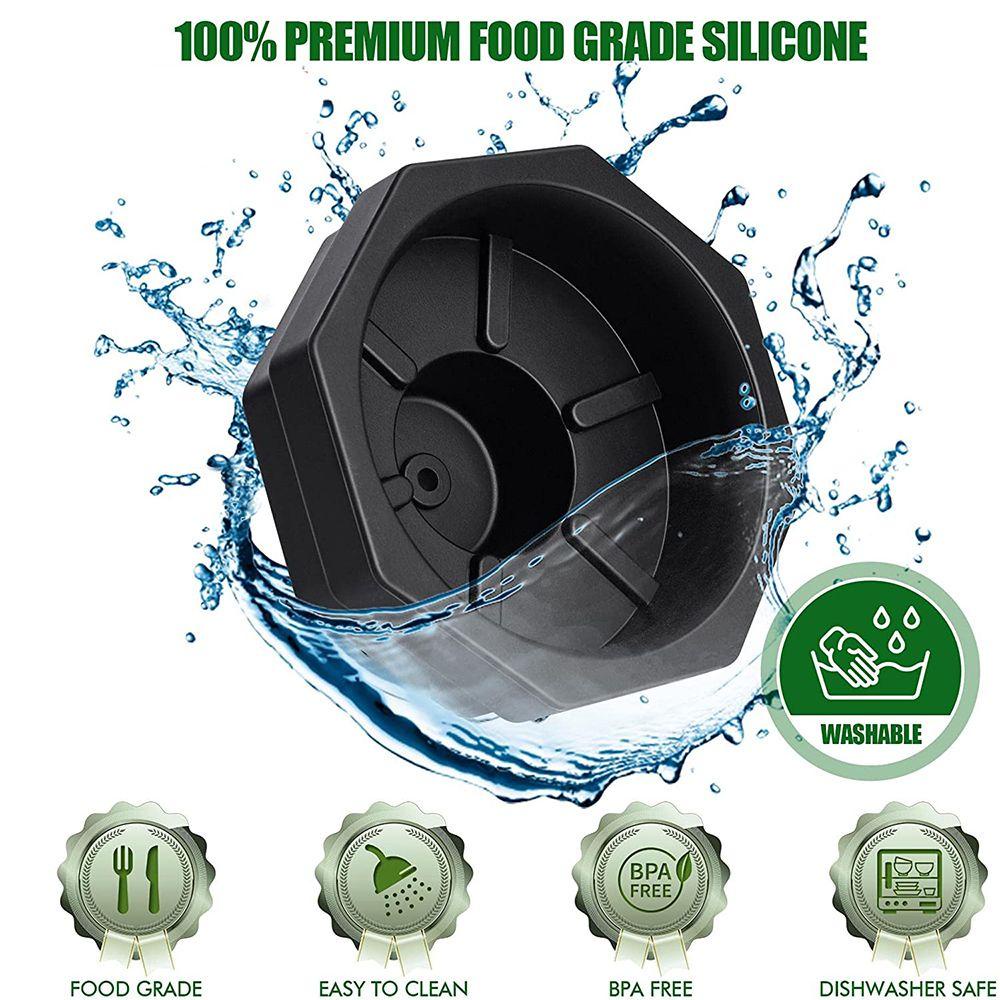 JUNE Bộ 2 Nắp Đậy Chân Không Bằng Silicone An Toàn Thực Phẩm