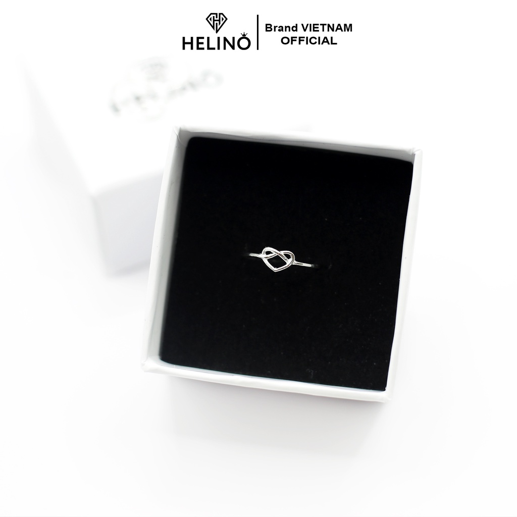 Nhẫn bạc HELINO trái tim trơn basic xinh xắn N09
