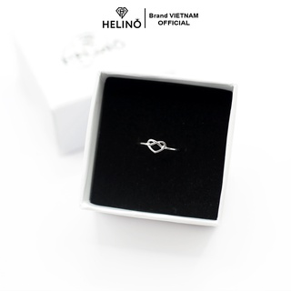 (HẾT HÀNG) Nhẫn bạc HELINO trái tim trơn basic xinh xắn N09