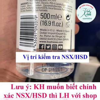 NƯỚC TẨY TRANG BYPHASSE FACE MAKE-UP REMOVER 500ml