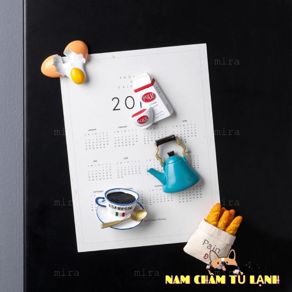 Nam Châm Tủ Lạnh 3D Mô Hình Trứng Gà Trang Trí Bếp Phong Cách Phụ Kiện Bếp Bắc Âu, Quà Lưu Niệm MIRA-3D68015