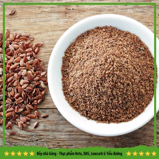 [HỎA TỐC HN] Bột hạt lanh nguyên chất (500gram) - Làm bánh Keto, DAS, Lowcarb & Tiểu đường