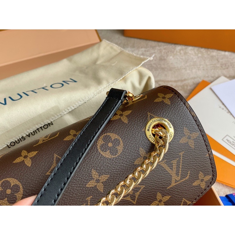 Túi đeo vai nữ hai dây LOuis Vuitton LV da thật nhập khẩu hàng cao cấp
