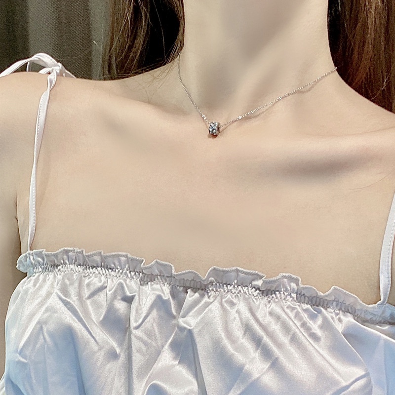 Vòng cổ Mạ Vàng Hồng 18k Mặt Hình Ngôi Sao Phong Cách Âu Mỹ Chất Lượng Cao