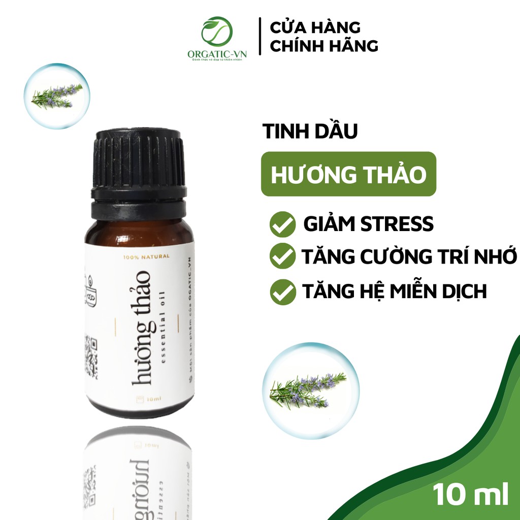 Tinh dầu Hương Thảo Ogatic_vn giúp thơm phòng, cải thiện trí nhớ, giảm stress hiệu quả - 10ml