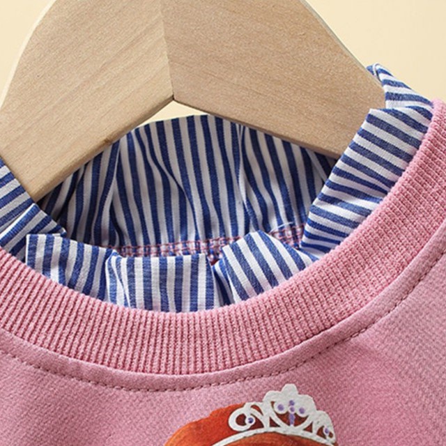 Áo Thun Tay Dài In Hình Công Chúa Elsa Cho Bé Gái 1-8 Tuổi