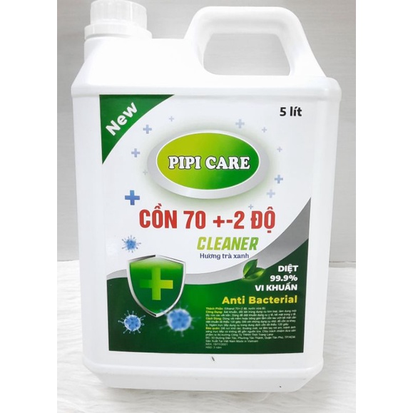 [ HCM ] 5 LÍT CỒN Y TẾ  ( 70° &amp; 90° ) ĐỘ CÓ HƯƠNG cồn thơm CAO CẤP ,dung dich sát khuẩn 70 độ,BÁN LẺ GIÁ SỈ. PIPI CARE