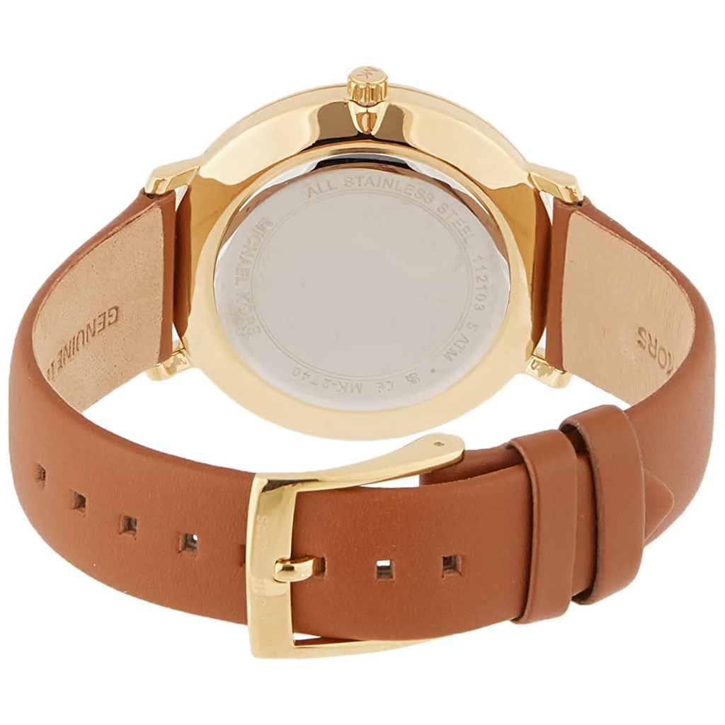 Đồng hồ nữ MK AUTH - đồng hồ Micheal-kors Pyper Gold-Tone Leather Watch 38MM