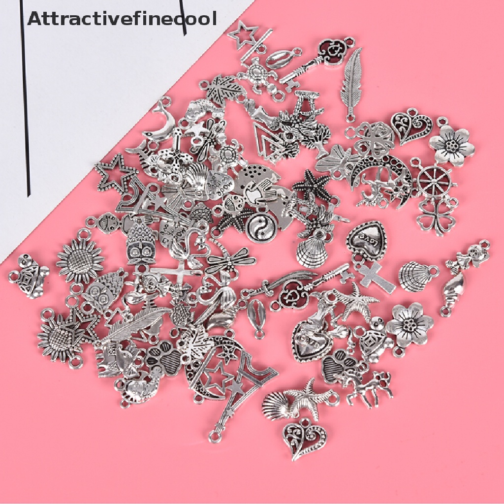 Set 100 mặt dây chuyền bằng bạc tây tạng diy độc đáo