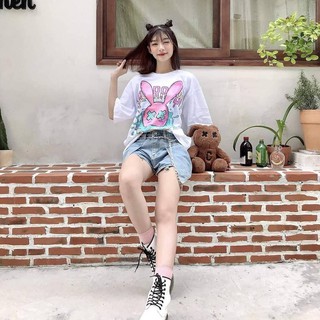 ÁO THUN BAD RABBIT HỒNG