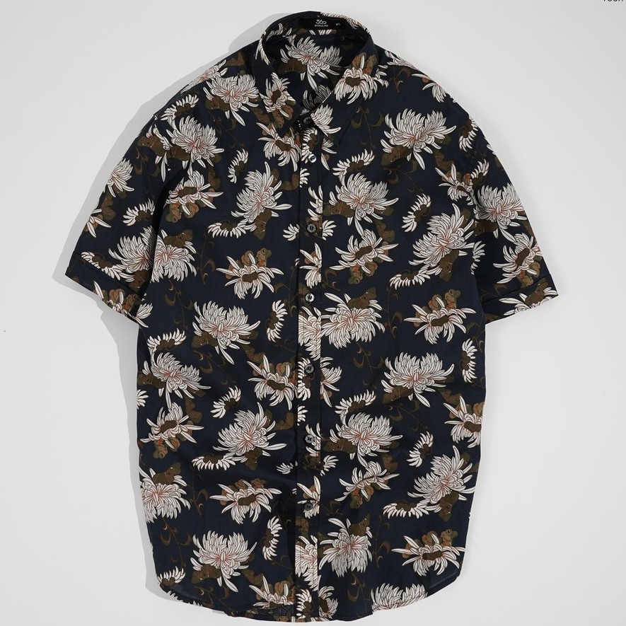 Áo sơ mi nam 360 BOUTIQUE ngắn tay họa tiết - SHNTK218-8 | BigBuy360 - bigbuy360.vn