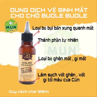 Dung dịch vệ sinh mắt cho chó Budle Budle 120ml