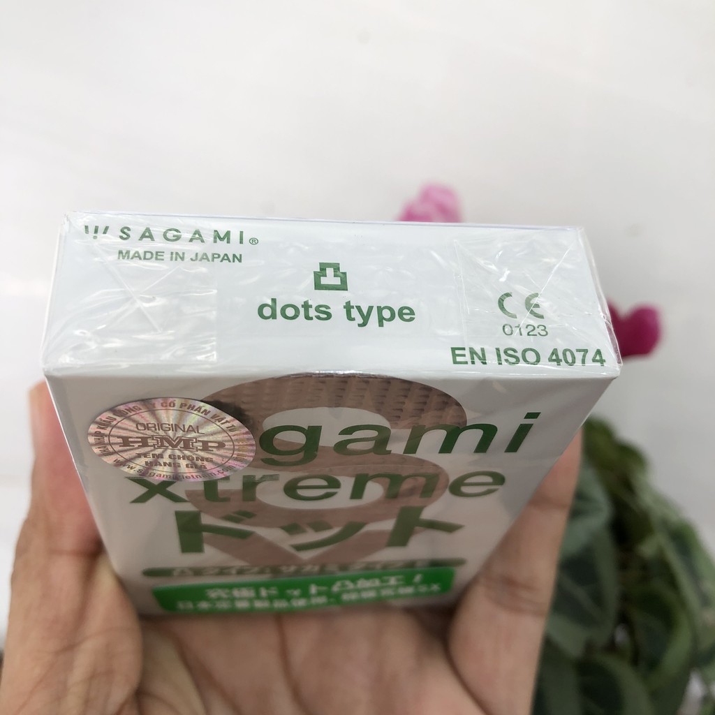 Bao cao su gai Sagami Xtreme White Nhật Bản bcs gân gai bi siêu mỏng giúp tăng khoái cảm cho nữ - hộp 3 cái