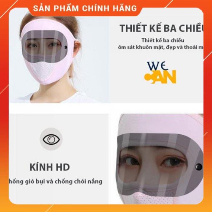 Khẩu Trang Ninja Chống Tia UV Có Kính Chắn Bụi