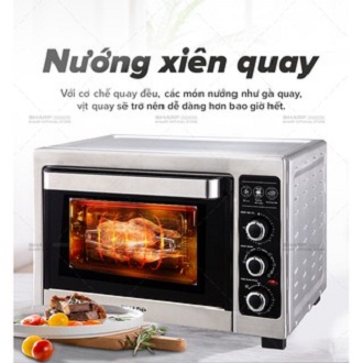 [Mã ELHADEV giảm 4% đơn 300K] (Mã CHUT002 giảm 8%) Lò nướng Sharp EO 38L - A383RCSV-ST - Hàng Chính Hãng