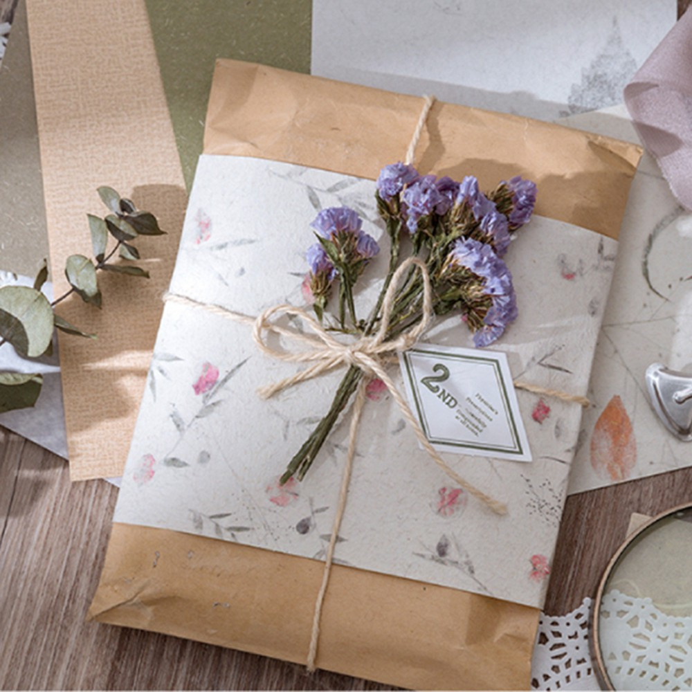 30 Miếng Giấy Dán Trang Trí Sổ Tay DIY Họa Tiết Hoa Phong Cách Retro