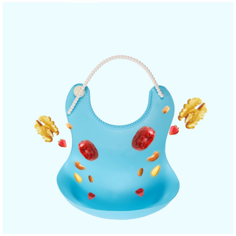 Yếm Ăn Dặm Silicon Có Máng Cho Bé Ăn Dặm Ngon Miệng – Dumi Shop