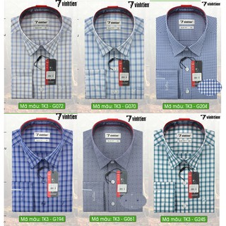 ÁO SƠ MI DÀI TAY SLIMFIT 290 VĨNH TIẾN KẺ CARO