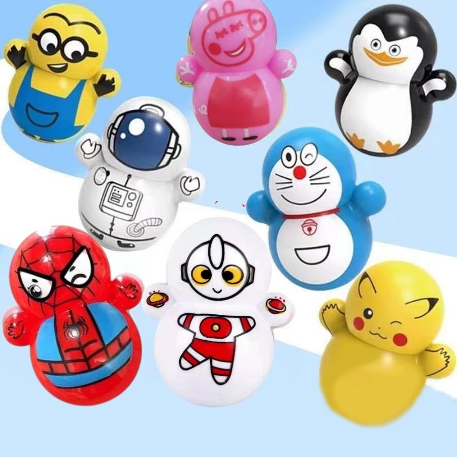 Lật đật squid game mini đồ chơi lật đật mini doraemon cho bé cute dễ thương giá rẻ pikachu, trò chơi con mực, minion