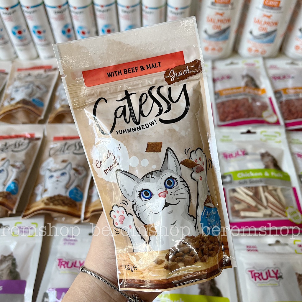 BÁNH THƯỞNG CHO MÈO CATESSY 65G 3 VỊ NHẬP ĐỨC GIÁ CỰC RẺ