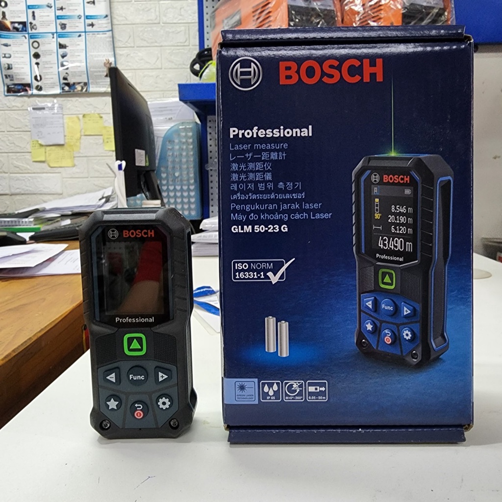 {Chính Hãng} Máy đo khoảng cách laser tia xanh Bosch GLM 50-23 G (bảo hành toàn quốc)