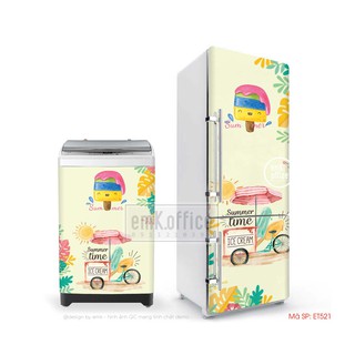 Miếng dán tủ lạnh - chất liệu decal chống thấm - mã ET521