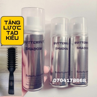 [Hàng chuẩn] gôm xịt tóc butterfly shadow - 150ml{ Tặng lược tạo kiểu CH1200}