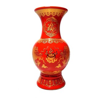 BÌNH BÔNG, LỌ HOA RỒNG ĐỎ CAO 18.5CM,21CM,23CM,25.5CM