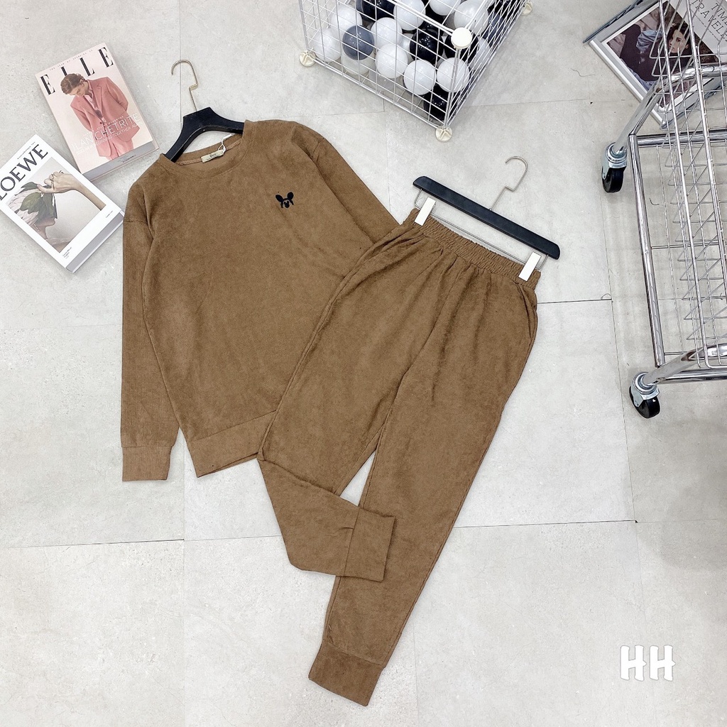 [ Hàng Cao Cấp Loại 1 + Ảnh Thật ] Bộ Quần Áo Dài Tay Mặc Nhà Goon Women's - 124